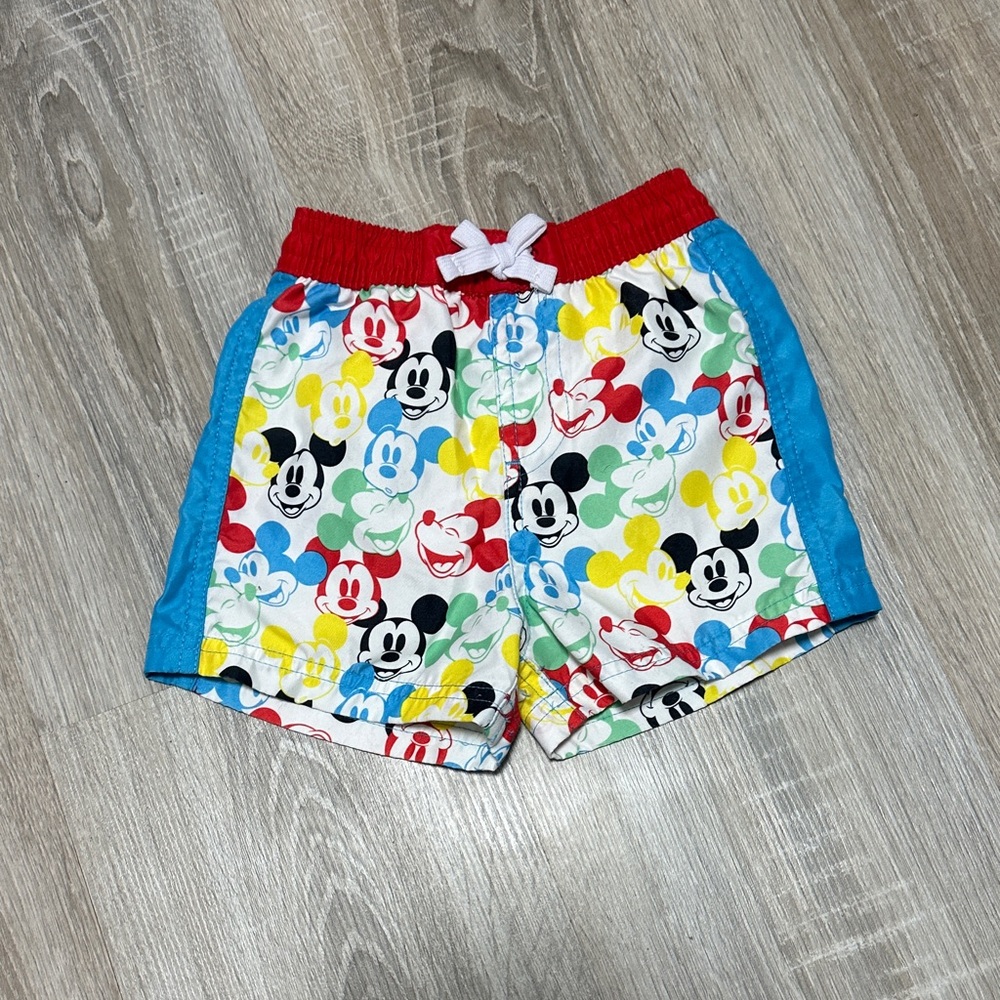 Colorful Mickey Mouse Kids Swim Shorts